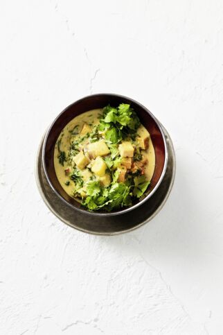 Tofu-Curry mit Mango Tofu-Curry mit Mango