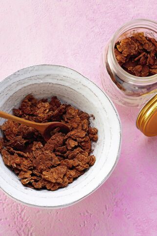 Knuspermüsli mit Banane und Schoko