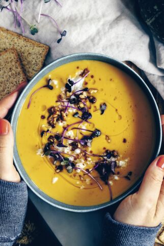 Schnelle Süßkartoffelsuppe