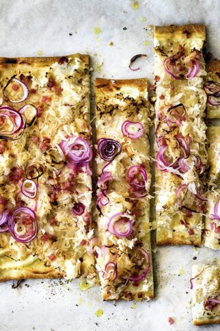 Krautkuchen mit Schinken Krautkuchen mit Schinken