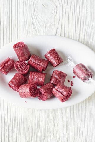 Himbeer-Kokos-Fruchtleder