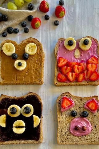 Obst-Toasts Obst-Toasts