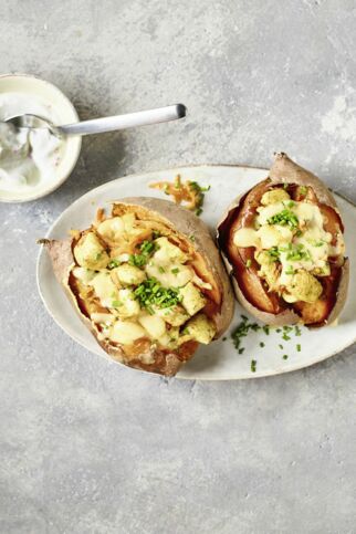 Gefüllte Süßkartoffeln Gefüllte Süßkartoffeln