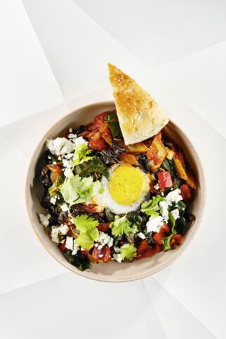 Shakshuka mit Mangold Shakshuka mit Mangold