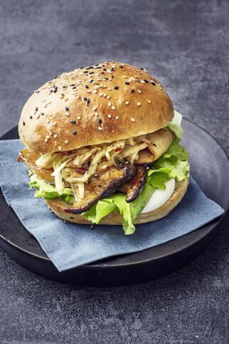 Kräuterseitling-Burger Kräuterseitling-Burger