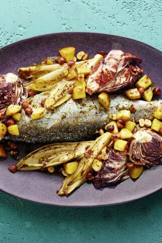 Forelle mit Grillsalat Forelle mit Grillsalat