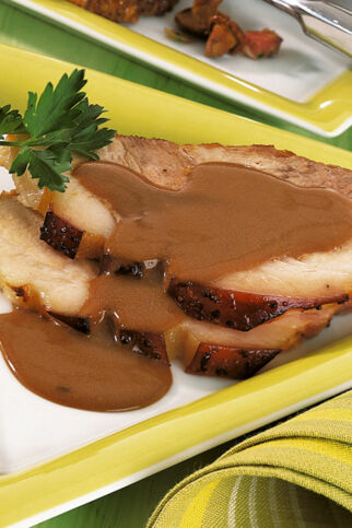 Glasierte Spanferkelkeule Glasierte Spanferkelkeule