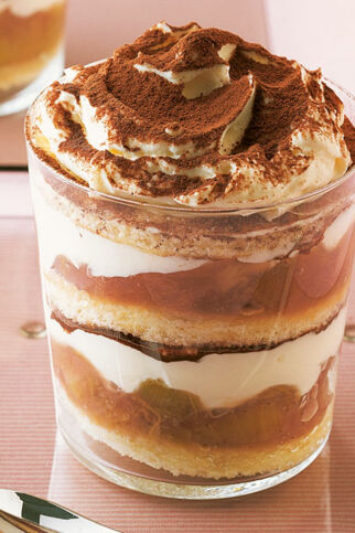Rhabarber-Tiramisu im Glas Rhabarber-Tiramisu im Glas