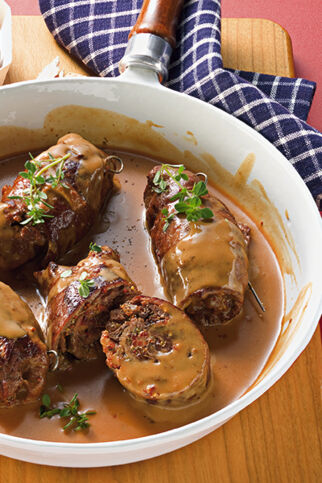 Rindsrouladen mit Steinpilzsauce Rindsrouladen mit Steinpilzsauce
