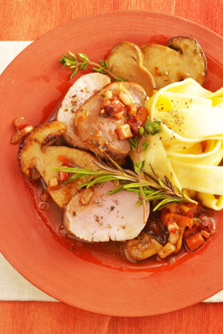 Schweinefilet mit Waldpilzen Schweinefilet mit Waldpilzen