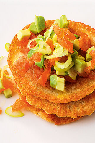 Blini mit Lachstatar Blini mit Lachstatar