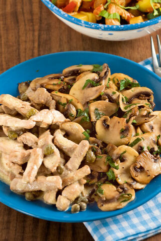 Geschnetzeltes mit Pilzgemüse Geschnetzeltes mit Pilzgemüse