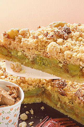 Stachelbeer-Krümelkuchen Stachelbeer-Krümelkuchen