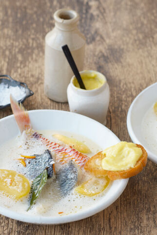 Französische Bourride mit Aioli Französische Bourride mit Aioli