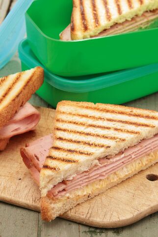 Leberkäse-Senf-Toasts Leberkäse-Senf-Toasts