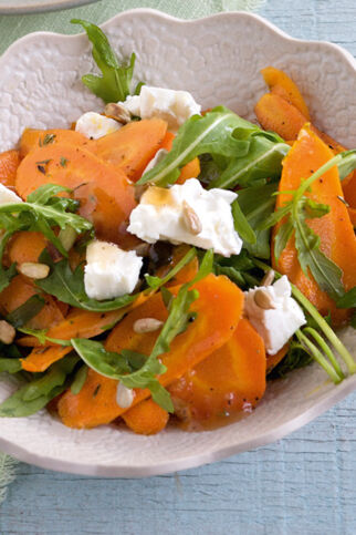 Möhrensalat vom Blech Möhrensalat vom Blech