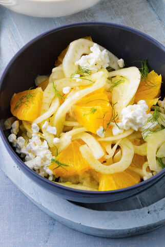 Fenchelsalat mit Orange und Frischkäse Fenchelsalat mit Orange und Frischkäse