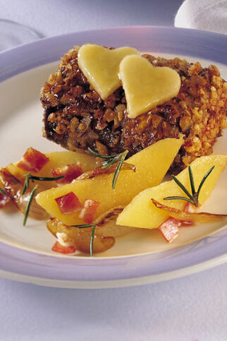 Rehmedaillons mit Nusskruste Rehmedaillons mit Nusskruste