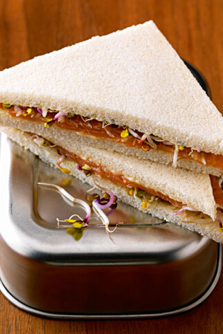 Scharfe Lachs-Tramezzini Scharfe Lachs-Tramezzini