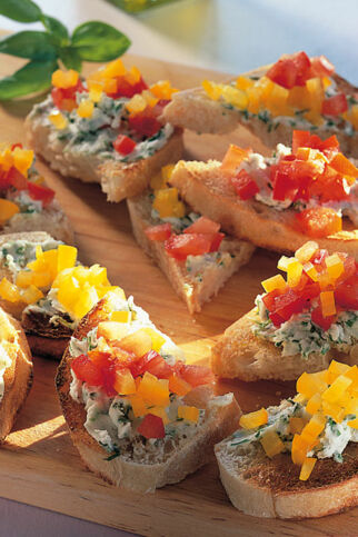 Bunte Gemüse-Crostini