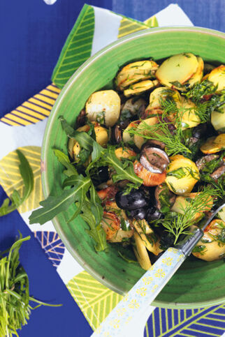 Gebratener Kartoffelsalat Gebratener Kartoffelsalat