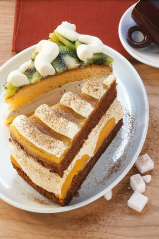 Cappuccino-Pfirsich-Torte Cappuccino-Pfirsich-Torte