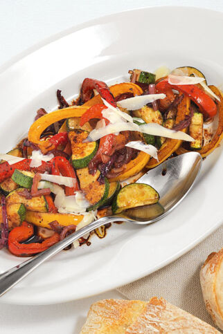 Zucchini-Paprika-Salat