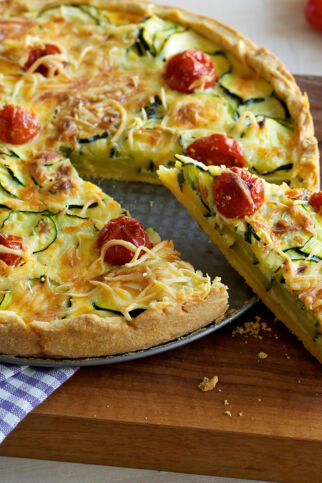 Zucchini-Tomaten-Quiche Zucchini-Tomaten-Quiche