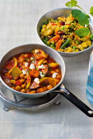 Bunte Kichererbsenpfanne Bunte Kichererbsenpfanne