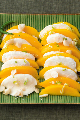 Mango-Mozzarella-Platte Mango-Mozzarella-Platte