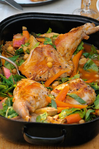 Geschmortes Kaninchen Geschmortes Kaninchen