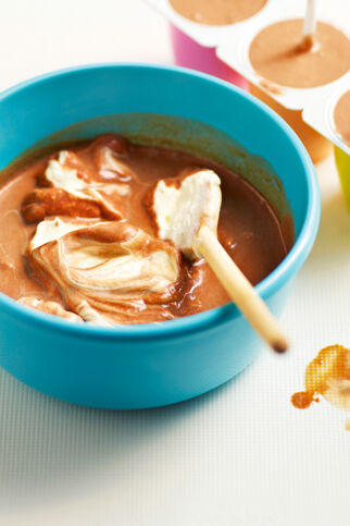 Schoggi-Nugat-Eis Schoggi-Nugat-Eis