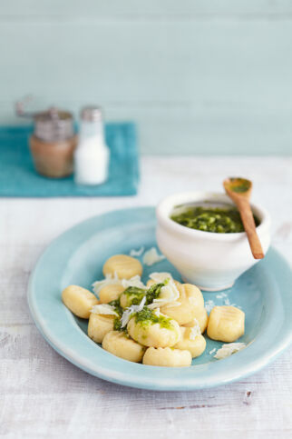 Gnocchi mit Petersilienpesto Gnocchi mit Petersilienpesto