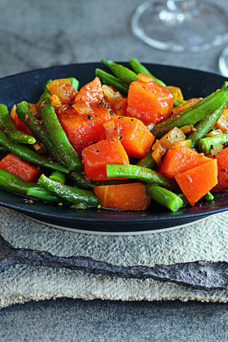 Kürbis-Bohnen-Gemüse Kürbis-Bohnen-Gemüse