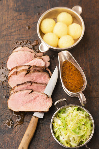 Schulterbraten mit Biersauce Schulterbraten mit Biersauce