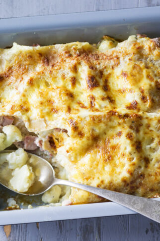 Blumenkohl-Schinken-Lasagne Blumenkohl-Schinken-Lasagne