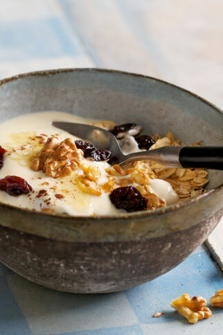 Hafermüsli mit Kirschen Hafermüsli mit Kirschen