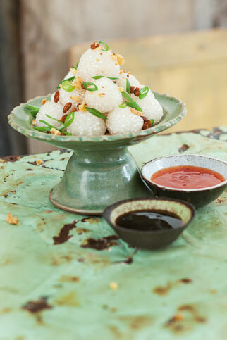 Tapioka-Klößchen mit Ente Tapioka-Klößchen mit Ente