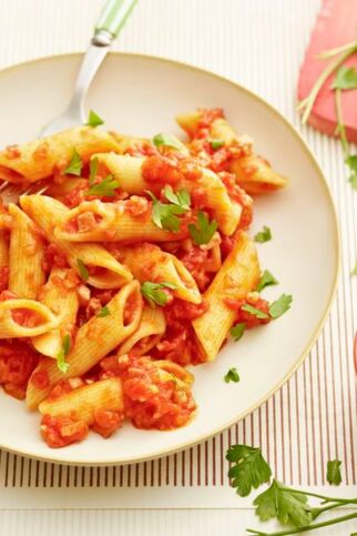 Penne all'arrabbiata Penne all'arrabbiata