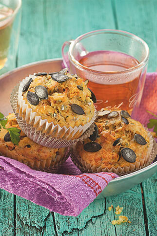 Kürbis-Apfel-Muffins