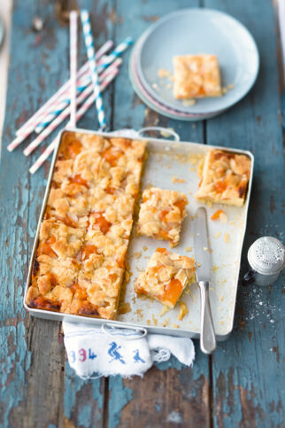 Aprikosenkuchen mit Streuseln