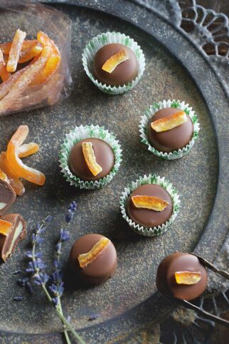 Lavendel-Orangen-Pralinen Lavendel-Orangen-Pralinen