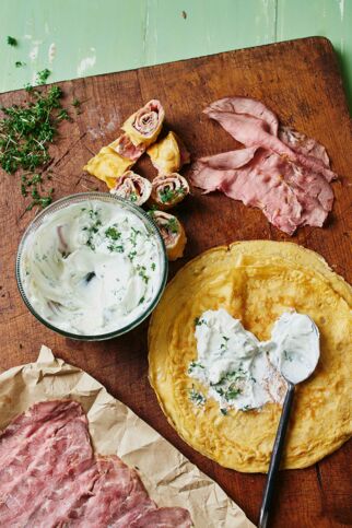 Roastbeef-Pfannkuchen Roastbeef-Pfannkuchen