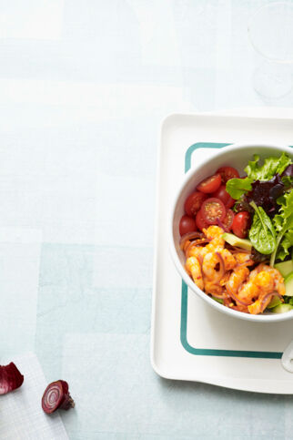 Avocadosalat mit Garnelen Avocadosalat mit Garnelen