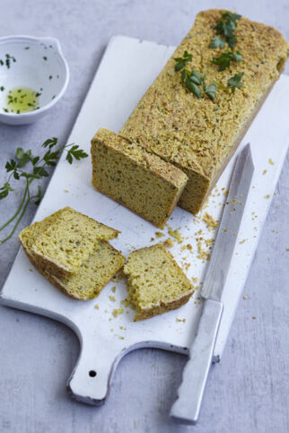 Petersilienwurzelbrot mit Kräuteröl