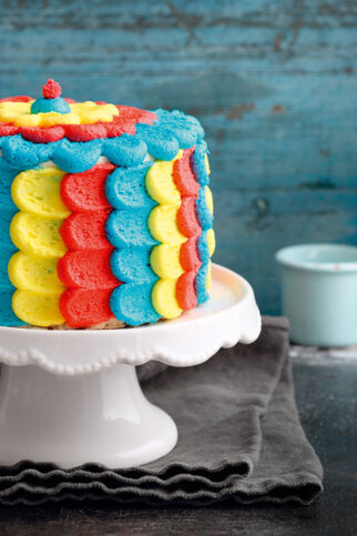 "So bunt, so schön"-Motivtorte "So bunt, so schön"-Motivtorte