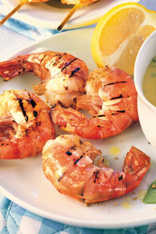 Gegrillte Riesengarnelen Gegrillte Riesengarnelen