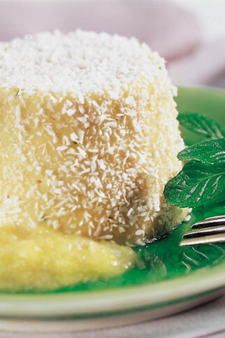 Kokosflan mit Ananassauce Kokosflan mit Ananassauce