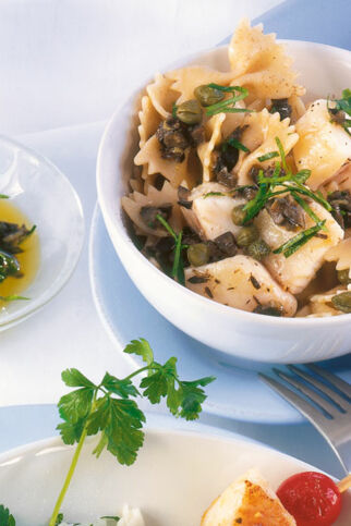 Rotbarsch mit Oliven-Kapern-Sauce