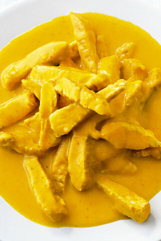 Putenbrust in Currysauce Putenbrust in Currysauce